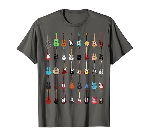 Guitar Musical Instrument T Shirt (Rock N Roll Tee)