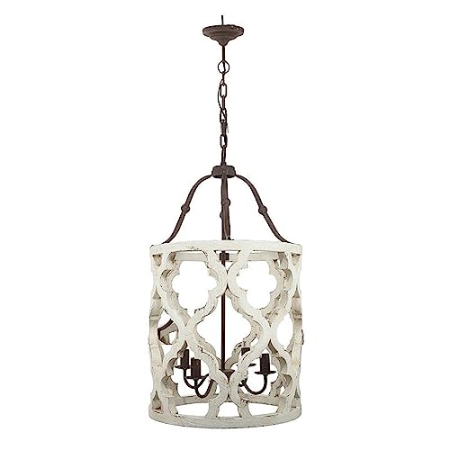 A&B Home 40116, Wood Jolette 4-Light Chandelier