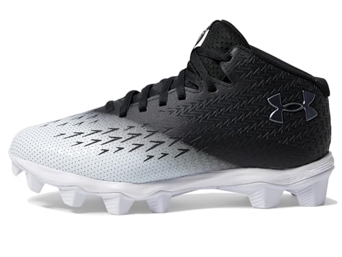 Under Armour Boys' Spotlight Franchise RM JR 4, (001) Black/White/Metallic Gun Metal, 6, US