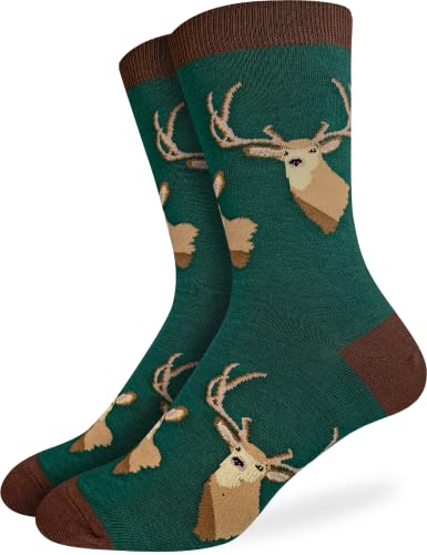 Good Luck Sock Men's Deer Heads Socks, Adult