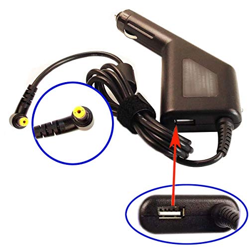 Car DC Power Adapter Charger + USB Port for Acer Aspire ES1-511-P1T9 V5-552P-X404
