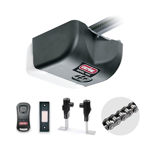 Genie Chain Drive 500 Garage Door Opener - Model 1035 - Reliable Chain Drive Garage Opener,Black