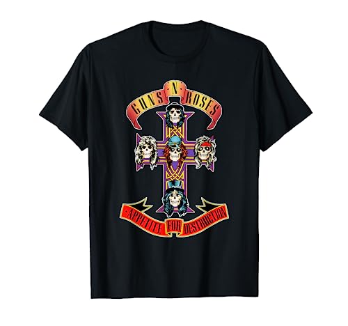 Guns N' Roses Official Short Sleeve Cross T-Shirt Small