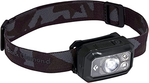 Black Diamond Storm 400 Waterproof Headlamp, Black, Battery Powered
