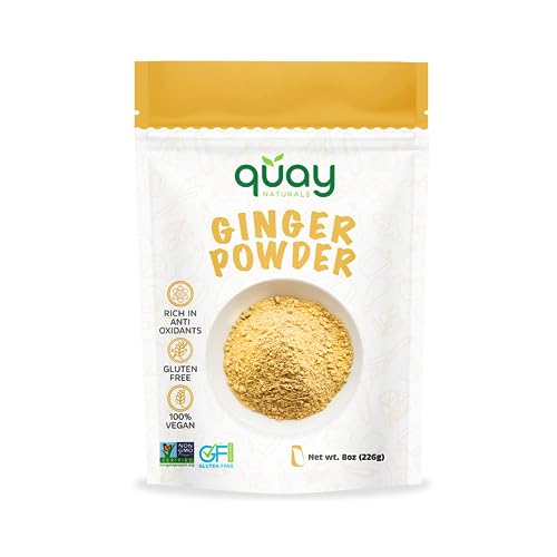 Ground Ginger Powder (8 oz) for Cooking, Baking, Tea, Energy Drinks & Beverages - Highly Aromatic - Fine Loose Powder - Powdered Ginger - No Preservatives, Colors & Additives - Non GMO
