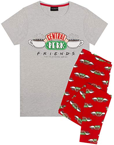FRIENDS Central Perk Pyjamas for Women Cafe TV Show Ladies PJ Set Medium Multicoloured