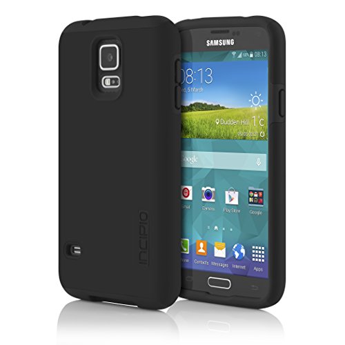 Incipio DualPro Case for Samsung Galaxy S5 - Retail Packaging - Black/Black