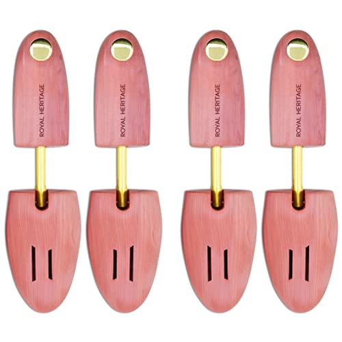 Royal Heritage Men's Cedar Shoe Trees - Ultimate Edition - Grown In USA! (Medium (Fits Shoe Sizes 9-10), 2 PACK)