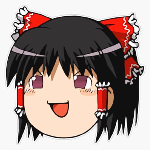 YUKKURI REIMU Touhou Sticker Vinyl Decal Car Laptop Wall Window Bumper Sticker 5'