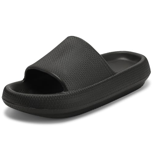 TOBVZOO Cloud Slippers for Women and Men, Cloud Slides Soft Thick Sole, Non Slip Bathroom Pillow Slippers Sandals