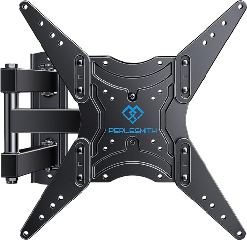 PERLESMITH Full Motion TV Wall Mount for 26-60 Inch TVs, UL-Listed TV Mount with Articulating Arms Swivels Tilt Extension - Wall Mount TV Brackets VESA 400x400 Fits LED LCD OLED 4K TVs Up to 77 lbs