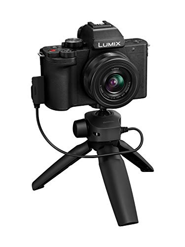 Panasonic LUMIX G100 Mirrorless Camera, Lightweight, for Photo and Video, Built-in Microphone, Micro Four Thirds with 12-32mm Lens, 5-Axis Hybrid I.S, 4K 24p 30p Video, DC-G100VK (Black)