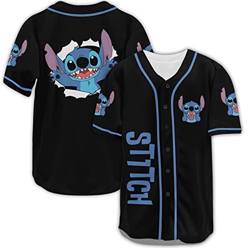 Graphic Baseball Jersey Shirt, Cute Cartoon Movie Character Baseball Shirt Gift for Men Women, Funny Baseball Jersey (X-Large)