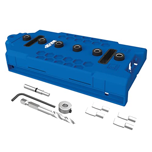 Kreg KMA3225 Shelf-Pin Jig 1/4' (6 mm) - Shelf Pin Drilling Jig - Create Perfect Holes for Wobble-Free Shelves - Drill Guide for Straight Holes