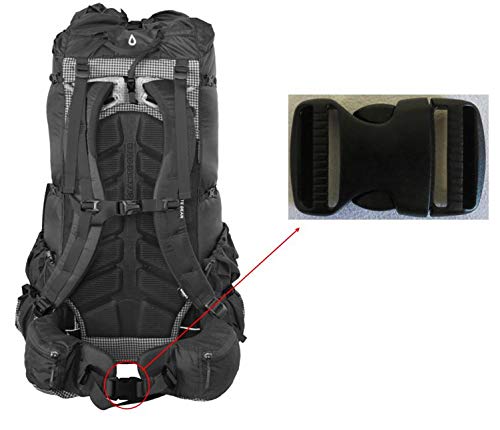 Ponini 1x 1 Black Replacement Chest, Waist, Side Clip Buckle Compatible with Granite Gear Outdoor Backpacks