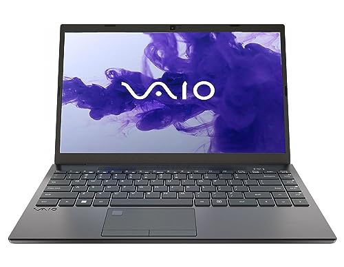 VAIO 14 High Performance Laptop in Black Metallic 12th Gen 10-core Intel i5 up to 4.2GHz 8GB RAM 512GB SSD 14.1in FHD Backlit Keyboard HDMI Win11 (51427BK - Renewed)