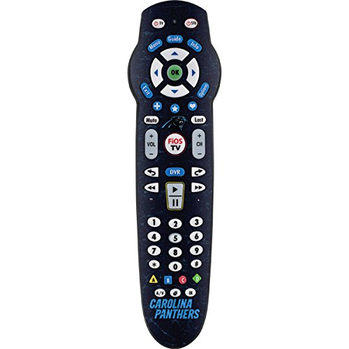 Skinit Decal Skin Compatible with Fios 2-Device Remote Control (P265) - Officially Licensed NFL Carolina Panthers Distressed Design
