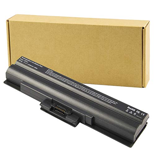 Futurebatt Laptop Battery fit Sony Vaio VGP-BPS13 VGP-BPS13A VGP-BPS13A/B VGP-BPS13B/S VGP-BPL13 VGP-BPS21 VGP-BPS21A VGP-BPS21B PCG-81214L PCG-81114L - [Black 6 Cells 11.1V 5200mAh]
