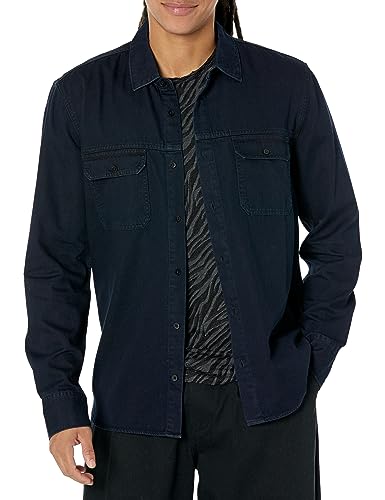PAIGE Men's Abraham Denim Shirt, Vance, Large
