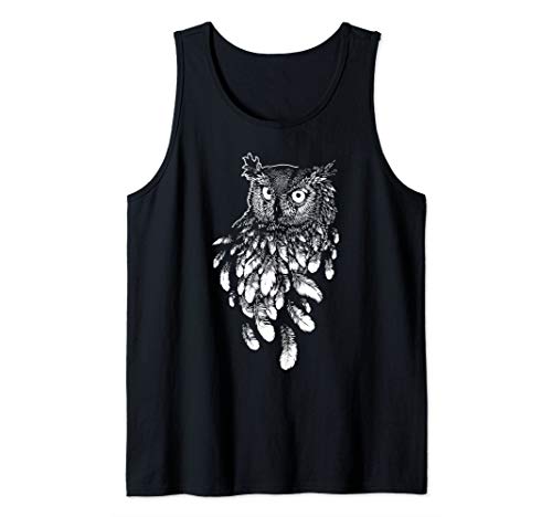 Owl Spirit Animal Tribal Tank Top
