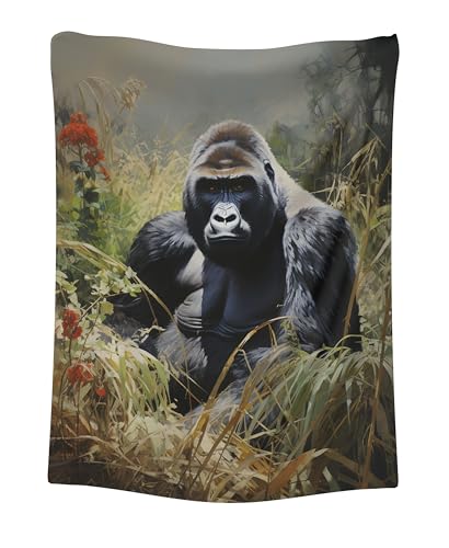CAPITUNEISKINEPA Eastern Gorilla Mom Gifts Blanket Gifts Decorative Blankets Large Blanket 60' x 80'