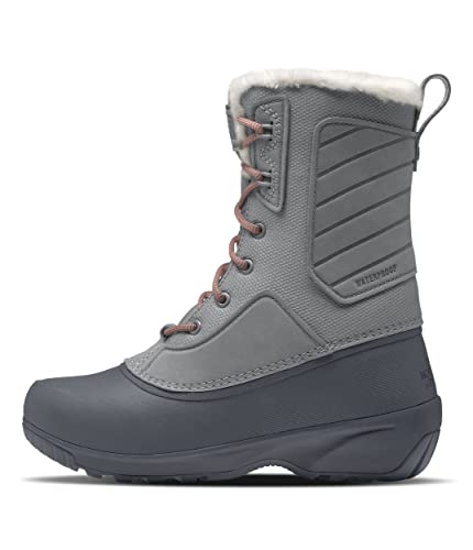 THE NORTH FACE Women's Shellista IV Mid Insulated Snow Boot, Meld Grey/Vanadis Grey, 8.5