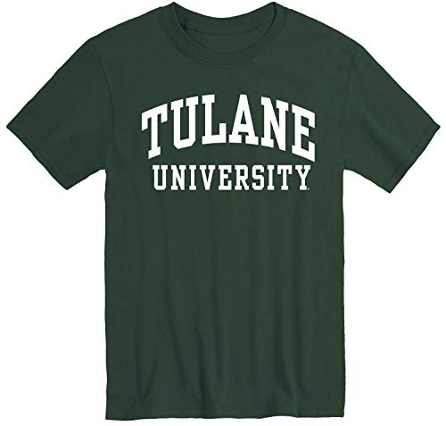 Barnesmith Tulane University Green Wave Short Sleeve Adult Unisex T-Shirt, Classic, Hunter Green, Large