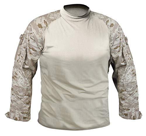 Rothco Combat Shirt, Desert Digital Camo/XX-Large