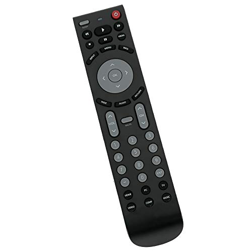 RMT-JR01 Remote Control Replace Compatible with JVC LED LCD TV Black Crystal 3001 3002 Series HDTV BC50R EM28T EM32FL EM32T EM32TS EM37T EM39FT EM39T EM55FT JLC32BC3000 JLC32BC3002 JLC37BC3000