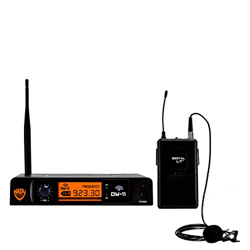 Nady DW-11 Digital Wireless Lapel Microphone System – Ultra-low latency with QPSK modulation - XLR and ¼” outputs – UHF range – The most affordable true digital system available today!