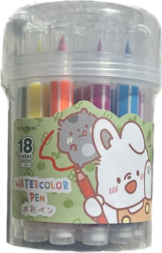 Moshi Moshi Watercolor Pen 18 Color (Rabbit)
