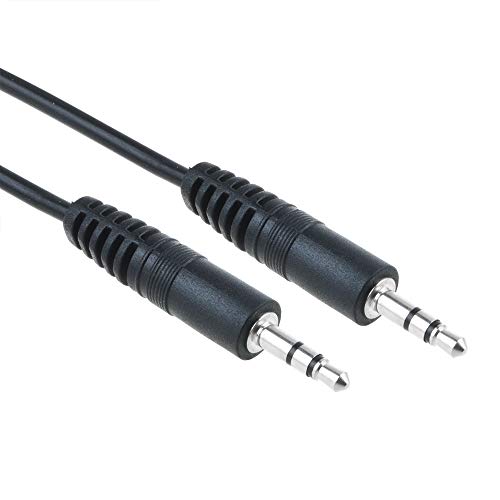 J-ZMQER 6ft Black Premium 3.5mm 1/8' Audio Cable Car AUX-in Cord Compatible with iFrogz CODA Forte IF-CFB Headphone