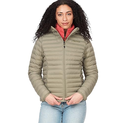MARMOT Women's Echo Featherless Hoody - Lightweight, Down-Alternative Hooded Insulated Jacket, Vetiver, Medium