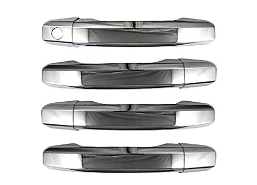 Upgrade Your Auto Chrome Door Handle Covers (4dr w/o Passenger Key) for GMC Sierra 2014-2015 Crew Cab