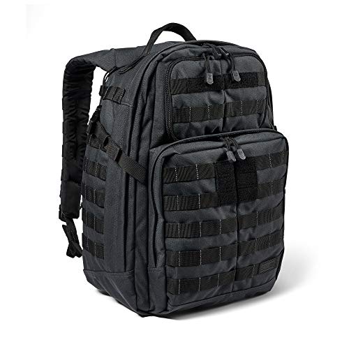 5.11 Tactical Backpack, Rush 24 2.0, Military Molle Pack, CCW and Laptop Compartment, 37 Liter, Medium, Style 56563, Double Tap