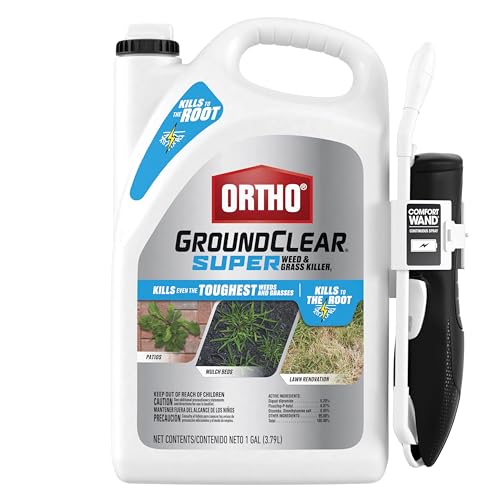 Ortho GroundClear Super Weed & Grass Killer1: with Comfort Wand, Kills to the Root, Fast-Acting, 1 gal.