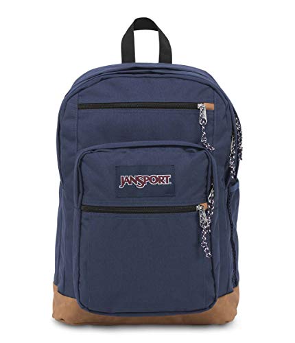 JanSport Cool Backpack, with 15-inch Laptop Sleeve - Large Computer Bag Rucksack with 2 Compartments, Ergonomic Straps, Navy