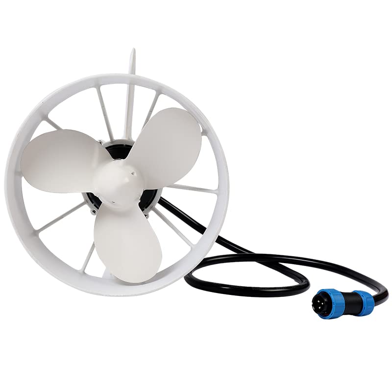 DGLUYUDV Underwater Thruster MAX 48V 1500W Brushless Motor with 3-Blade Aluminum Propeller and Mounting Seat for Kayak Electric Surfboard Lure Boat RC Bait Ship Submarine (only Propeller)