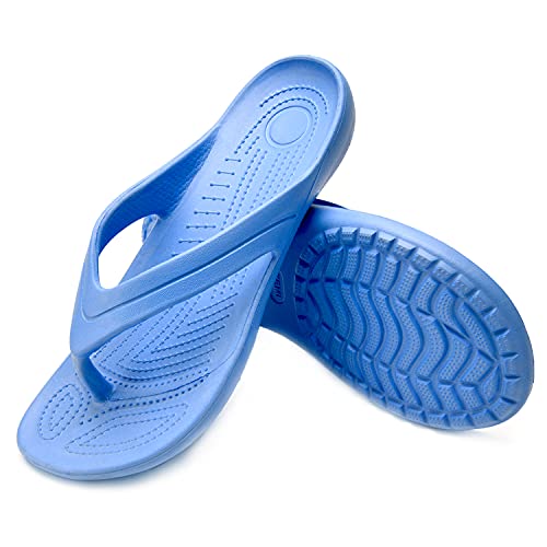 Temi Women's Flip Flops,Soft Lightweight Sandals for Women Anti Slip Casual Slippers Shower Beach Pool Bathroom Flat Slides Shoes