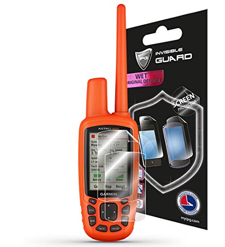 IPG for Garmin Alpha 50 Astro 320-430 - 900 Dog Tracking Bundle Screen Protector (2 Units) Invisible Sensitive Ultra HD Clear Film Anti Scratch Skin Guard - Smooth/Self-Healing/Bubble -Free