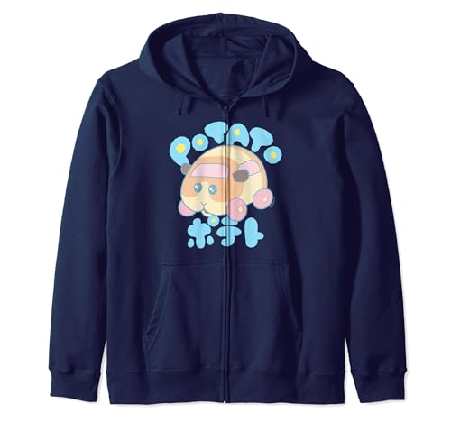 Pui Pui Molcar Potato Cartoon Portrait Zip Hoodie