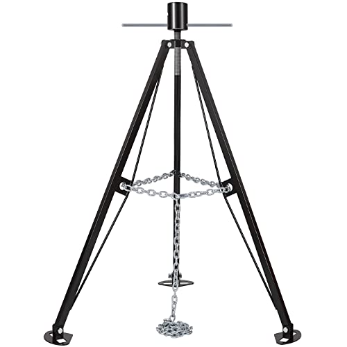 WEIZE 5th Wheel Tripod Stabilizer, Durable King Pin Stabilizer Adjustable from 39' to 53', 5000lb Load Capacity