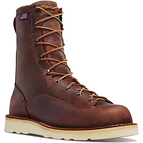Danner Men's 15556 Bull Run 8' Work Boot, Brown - 10.5 EE