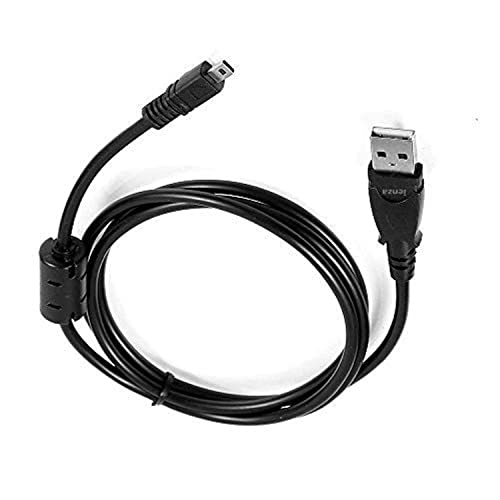 Camera USB PC Data Transfer & Battery Charger Cable for Sony Cybershot DSCH200 DSC-H200, DSCH300 DSC-H300, DSCW370 DSC-W370 DSCW800 DSC-W800 DSCW830 DSC-W830 (Complete List of Compatible Models Below)