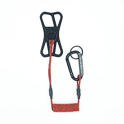 Rogue Fishing Co. The Protector Phone Tether | Use As Cell Phone Lanyard or Hiking/Boating/Kayak Tether | Phone Leash Ensures Your Phone is Safe and Protected Red