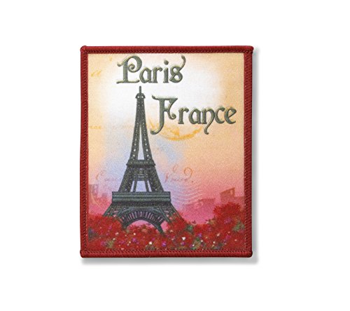 Spartan & the Green Egg Explorer Woven Patch: Paris, France (Sew Or Iron On) 3' x 2.5'