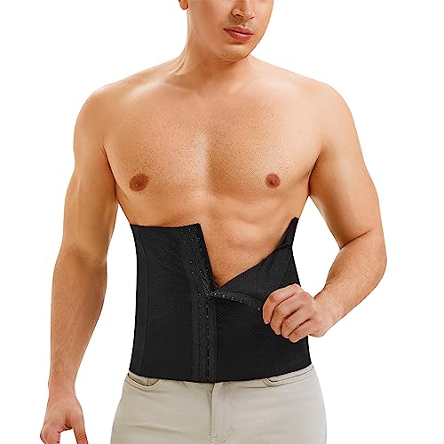 TAILONG Waist Trainer For Men Girdles Stomach Shapewear Tummy Control Body Shaper Fajas Para Hombres Corset Trimmer Belt Black
