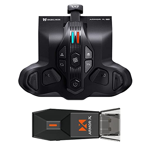 ROTOMOON Armor-X Pro Upgrade Wireless Back Button Controller Paddle with 1300mA Battery for Xbox Series S/X Accessories, Support Somatosensory with Multi-Platform Adapter