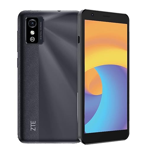 ZTE Blade L9 2021 (32GB, 1GB) 5' 2000mAh, Dual SIM 4G LTE GSM Factory Unlocked, Quad-Core Android 11, Smartphone (GSM Version, Not CDMA) Latin International Version No Warranty (Grey)