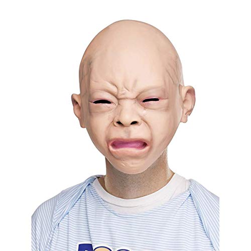 Fun World Unisex-Adult's Crying Baby Mask, Multi, Standard